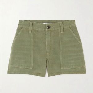 RE/DONE 
Cotton-Drill Denim Shorts